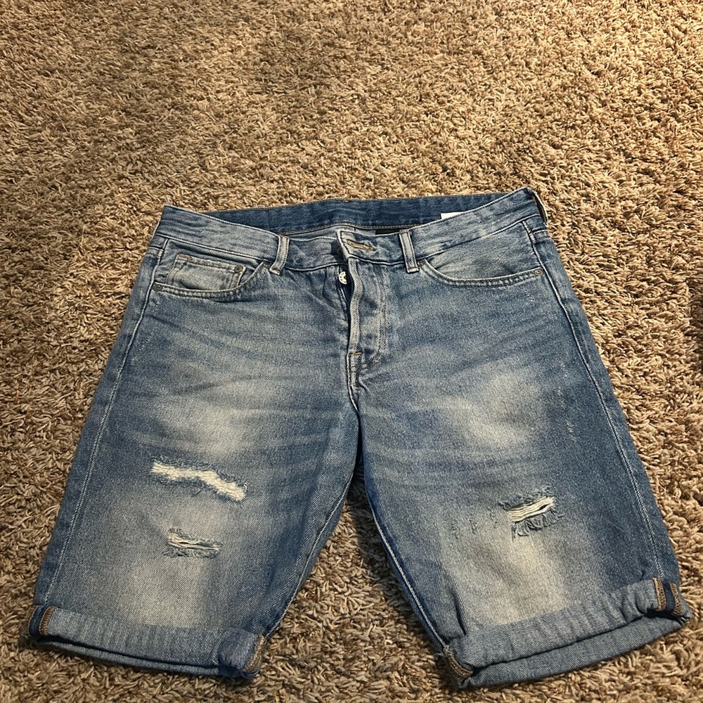 Men's Blue Denim Shorts